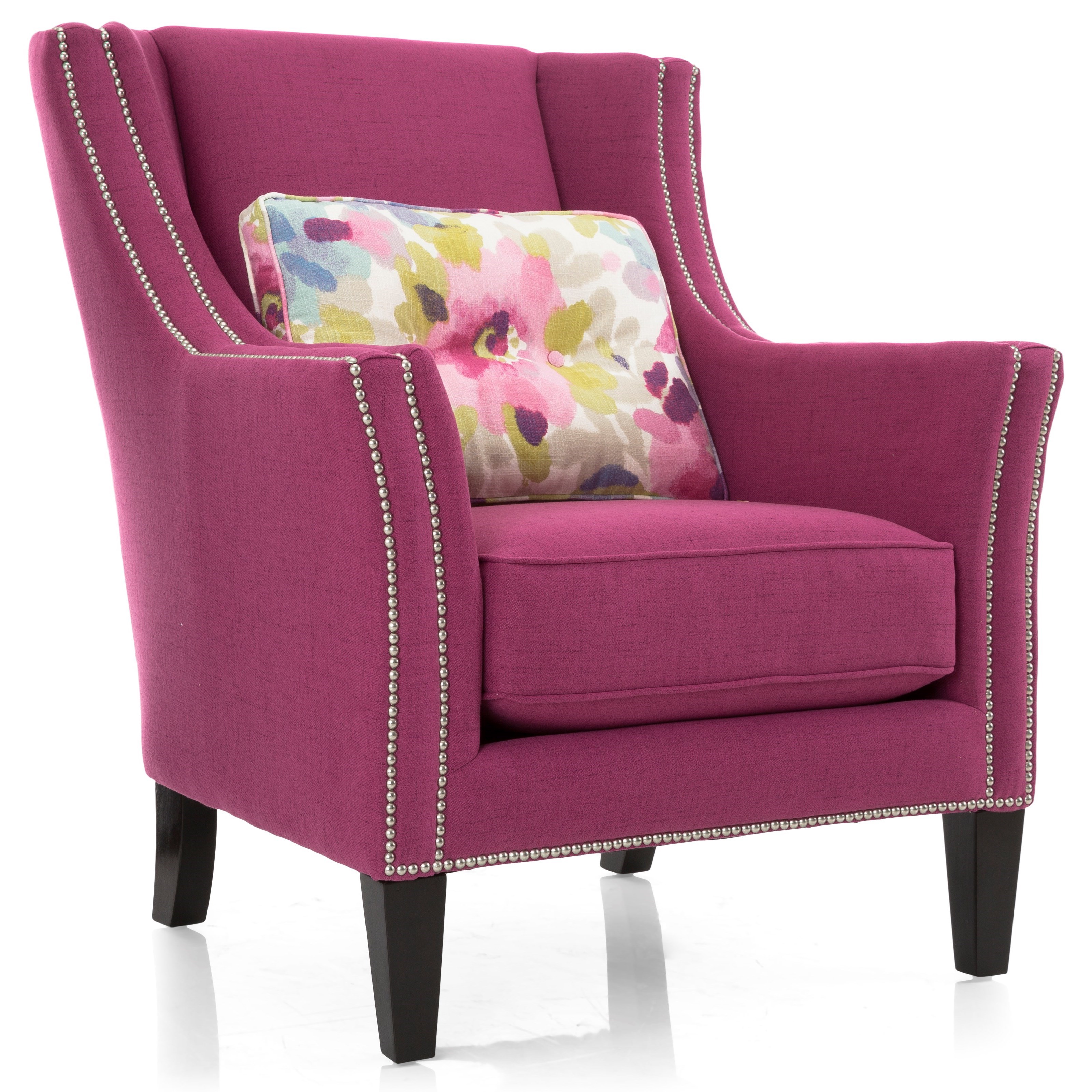 DecorRest Upholstered Accents 2825 CHAIR Chair with Track Arms and